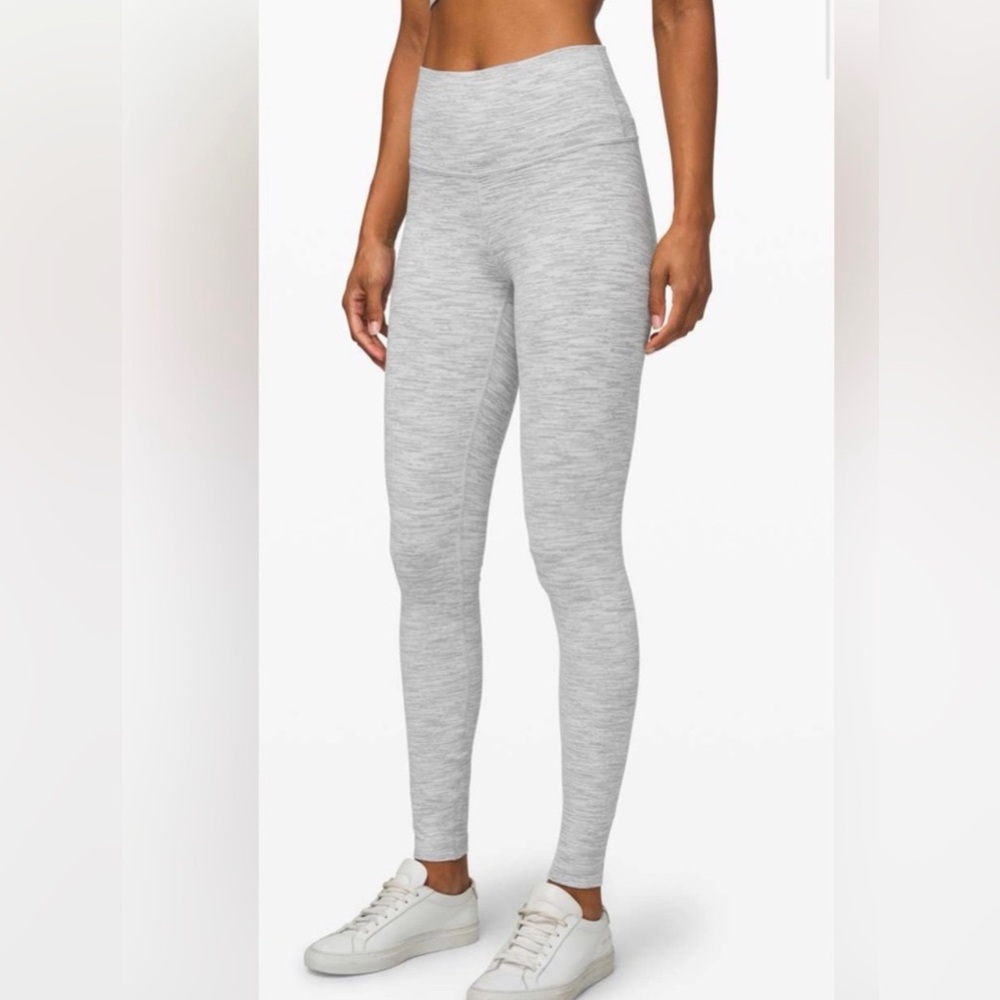 Lululemon Wunder Under Leggings- we are from space nimbus, size 8, 25”